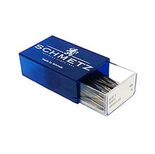 Load image into Gallery viewer, A picture of 100 Schmetz brand Super NonStick Sewing machine needles