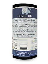 Load image into Gallery viewer, Cover Up Stabilizer Sewing Embroidery Black 6in x 60ft Roll