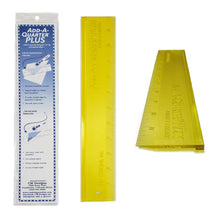 Load image into Gallery viewer, Yellow add a quarter inch ruler plus, for rotary cutting and packaging on white background