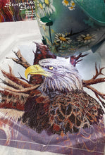 Load image into Gallery viewer, Creative Feet Octi-Hoops free motion embroidery of a bald eagle