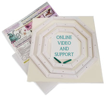 Load image into Gallery viewer, Creative Feet Octi-Hoops free motion embroidery hoops kit contents
