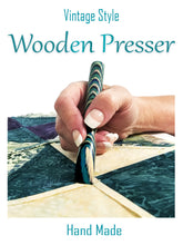 Load image into Gallery viewer, Vintage Style Wooden Fabric Presser, Clare Rowley