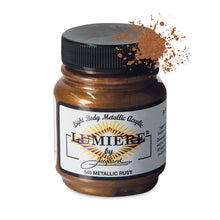 Load image into Gallery viewer, Jacquard Lumiere Fabric Paints 2.25oz - 549 Metallic Rust
