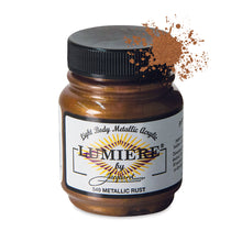 Load image into Gallery viewer, Jacquard Lumiere Fabric Paints 2.25oz - 549 Metallic Rust