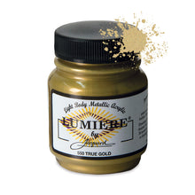 Load image into Gallery viewer, Jacquard Lumiere Fabric Paints 2.25oz - 550 True Gold