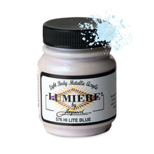 Load image into Gallery viewer, Jacquard Lumiere Fabric Paints 2.25oz - 576 Hi-Lite Blue