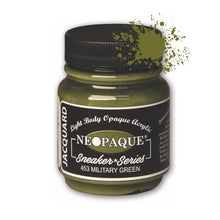 Load image into Gallery viewer, Jacquard Neopaque Fabric Paints 2.25oz - 453 Military Green