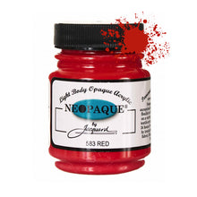 Load image into Gallery viewer, Jacquard Neopaque Fabric Paints 2.25oz - 583 Red