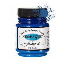 Load image into Gallery viewer, Jacquard Neopaque Fabric Paints 2.25oz - 584 Blue