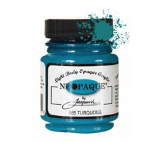 Load image into Gallery viewer, Jacquard Neopaque Fabric Paints 2.25oz - 585 Turquoise