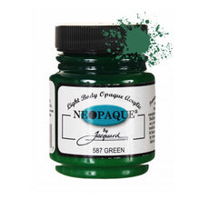 Load image into Gallery viewer, Jacquard Neopaque Fabric Paints 2.25oz - 587 Green