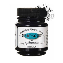 Load image into Gallery viewer, Jacquard Neopaque Fabric Paints 2.25oz - 588 Black