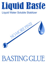 Load image into Gallery viewer, Liquid Baste fabric basting glue logo