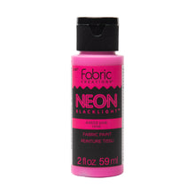 Load image into Gallery viewer, Plaid Fabric Creations Fabric Paint neon pink