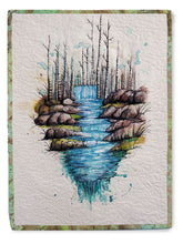 Load image into Gallery viewer, Plaid Fabric Creations Soft Fabric Inks fabric painting finished
