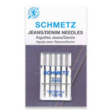 Load image into Gallery viewer, Schmetz sewing machine needles 100/16 jeans / denim 5 pack
