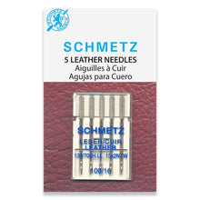 Load image into Gallery viewer, Schmetz sewing machine needles 100/16 leather 5 pack