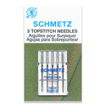 Load image into Gallery viewer, Schmetz sewing machine needles 100/16 topstitch 5 pack