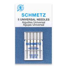 Load image into Gallery viewer, Schmetz sewing machine needles 110/18 universal 5 pack