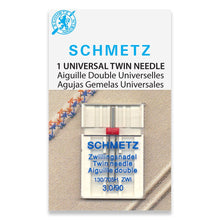 Load image into Gallery viewer, Schmetz sewing machine needles 3.0/90 universal twin