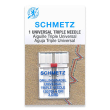 Load image into Gallery viewer, Schmetz sewing machine needles 3.0/80 universal triple