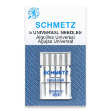 Load image into Gallery viewer, Schmetz sewing machine needles 60/8 universal 5 pack