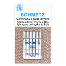 Load image into Gallery viewer, Schmetz sewing machine needles 70/10 jersey / ball point 5 pack
