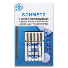 Load image into Gallery viewer, Schmetz sewing machine needles 70/10 universal nonstick 5 pack
