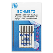 Load image into Gallery viewer, Schmetz sewing machine needles 80/12 universal nonstick 5 pack