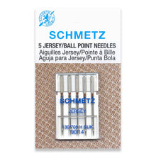 Load image into Gallery viewer, Schmetz sewing machine needles 90/14 jersey / ball point 5 pack