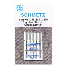 Load image into Gallery viewer, Schmetz sewing machine needles 90/14 stretch 5 pack