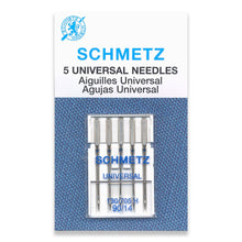 Load image into Gallery viewer, Schmetz sewing machine needles 90/14 universal 5 pack
