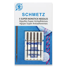 Load image into Gallery viewer, Schmetz sewing machine needles 90/14 universal nonstick 5 pack
