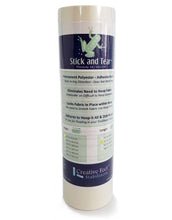 Load image into Gallery viewer, Stick and Tear Sewing Stabilizer Roll 8.5in x 20ft
