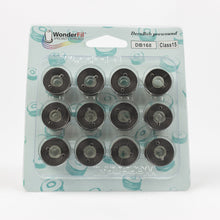 Load image into Gallery viewer, WonderFil DecoBob polyester sewing thread bobbins db168 charcoal
