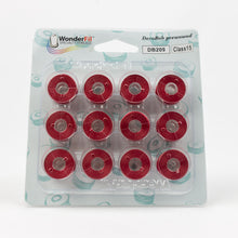 Load image into Gallery viewer, WonderFil DecoBob polyester sewing thread bobbins db209 raspberry