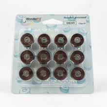 Load image into Gallery viewer, WonderFil DecoBob polyester sewing thread bobbins db245 plum
