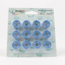 Load image into Gallery viewer, WonderFil DecoBob polyester sewing thread bobbins db319 sky blue