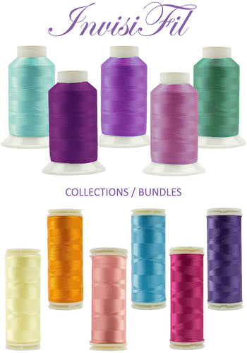 WonderFil InvisaFil polyester sewing thread collections