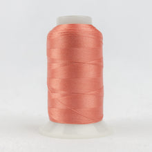 Load image into Gallery viewer, WonderFil Polyfast polyester sewing thread spool p1012 salmon pink