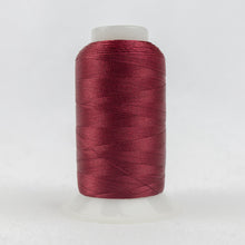Load image into Gallery viewer, WonderFil Polyfast polyester sewing thread spool p1017 dark cherry