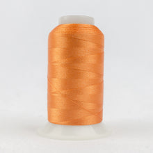 Load image into Gallery viewer, WonderFil Polyfast polyester sewing thread spool p1033 medium orange