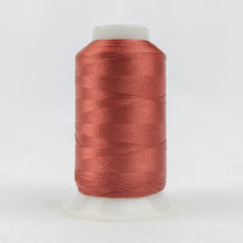 Load image into Gallery viewer, WonderFil Polyfast polyester sewing thread spool p1035 rust pink
