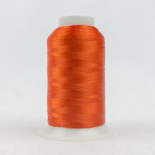 Load image into Gallery viewer, WonderFil Polyfast polyester sewing thread spool p1074 deep orange
