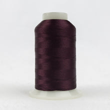Load image into Gallery viewer, WonderFil Polyfast polyester sewing thread spool p1099 dark plum