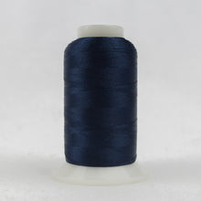 Load image into Gallery viewer, WonderFil Polyfast polyester sewing thread spool p2117 navy blue

