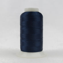 Load image into Gallery viewer, WonderFil Polyfast polyester sewing thread spool p2117 navy blue