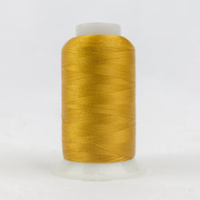 Load image into Gallery viewer, WonderFil Polyfast polyester sewing thread spool p3259 bright gold