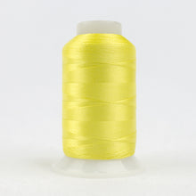 Load image into Gallery viewer, WonderFil Polyfast polyester sewing thread spool p3261 bright lemon