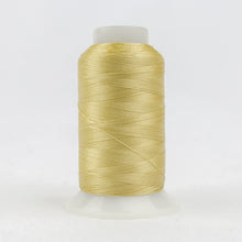 Load image into Gallery viewer, WonderFil Polyfast polyester sewing thread spool p3274 light gold